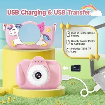 YEEHAO Kids Digital Camera for Ages 3-9 - Ideal Gift!