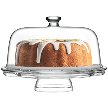 Elegant Royalty Art Cake Stand with Dome for All Occasions