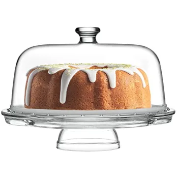 Elegant Royalty Art Cake Stand with Dome for All Occasions