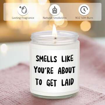 Funny Valentines Day Gifts for Him Husband Boyfriend Valentines Day Gifts, Valentines Day Gifts for Her Valentines Gifts for Him Boyfriend Gifts for Girlfriend Wife Couple Romantic Soy Wax Candle
