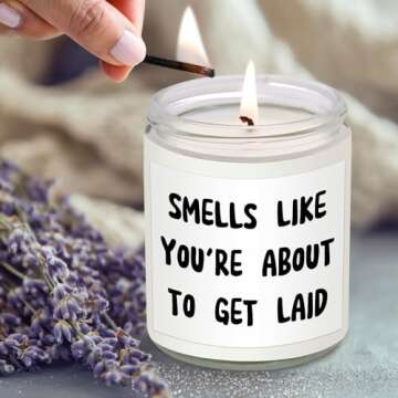 Funny Valentines Day Gifts for Him Husband Boyfriend Valentines Day Gifts, Valentines Day Gifts for Her Valentines Gifts for Him Boyfriend Gifts for Girlfriend Wife Couple Romantic Soy Wax Candle