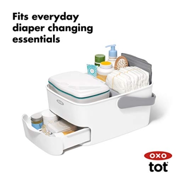 OXO Tot Diaper Caddy with Changing Mat for Parents