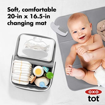 OXO Tot Diaper Caddy with Changing Mat for Parents