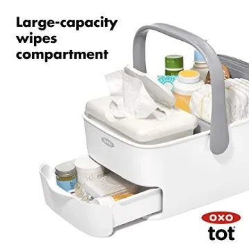 OXO Tot Diaper Caddy with Changing Mat for Parents
