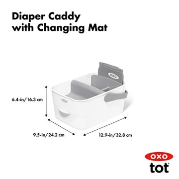 OXO Tot Diaper Caddy with Changing Mat for Parents