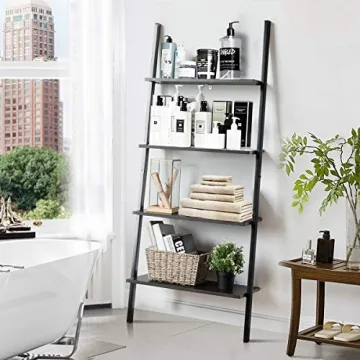 Stylish Tangkula 4-Tier Ladder Shelf for Home & Office