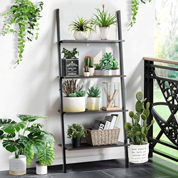 Stylish Tangkula 4-Tier Ladder Shelf for Home & Office