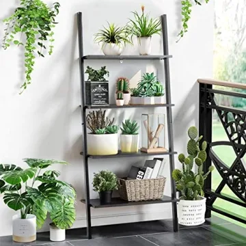 Stylish Tangkula 4-Tier Ladder Shelf for Home & Office