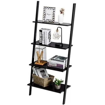 Stylish Tangkula 4-Tier Ladder Shelf for Home & Office