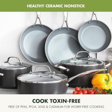 GreenPan Valencia Pro 11 Piece Cookware Set - Safe & Durable