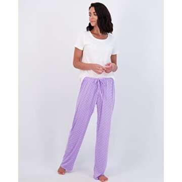 3 Pack: Womens Pajama Pants Yummy Soft Knit Pajamas for Women Pant Bottoms Clothes Sexy Pijamas de mujer Sets PJs Fuzzy Silk Sleepwear Lounge Comfy Night Plaid Matching Adult Flannel,Set 1-XXL