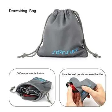 SOONSUN 3-Pack Dive Filter for GoPro Hero 8 9 10 11 12 13 Black Official Waterproof Housing Case - Red, Light Red, Magenta Filters - Color Correction for Underwater Video and Photography