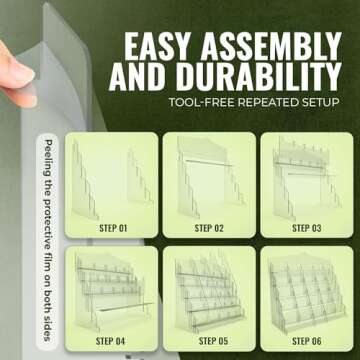HOTCAN Acrylic Sticker Display Stand for Big 4'' Stickers