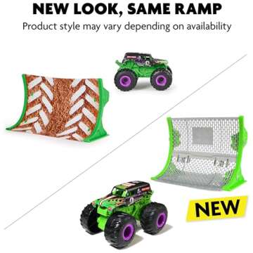 Monster Jam, Official Grave Digger Remote Control Monster Truck with Ramp, Small 1:64 Scale RC Cars Kids Toys for Boys and Girls Ages 3 4 5 6 and up