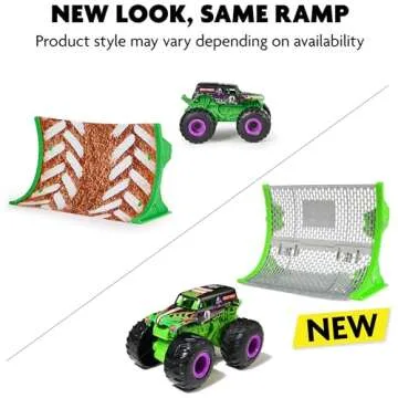 Monster Jam, Official Grave Digger Remote Control Monster Truck with Ramp, Small 1:64 Scale RC Cars Kids Toys for Boys and Girls Ages 3 4 5 6 and up