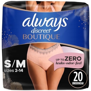 Always Discreet Boutique Adult Incontinence & Postpartum Underwear - Style Meets Comfort!