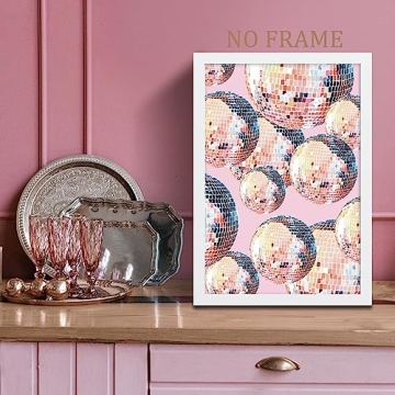 Trendy Disco Ball Wall Art Canvas for Aesthetic Rooms