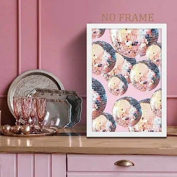 Trendy Disco Ball Wall Art Canvas for Aesthetic Rooms