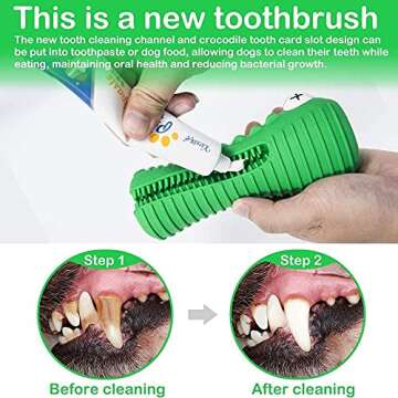 NOUGAT Squeaky Dog Chew Toys- Heavy Chewers Dog Toys- Indestructible Tough Dog Toys for Aggressive Chewers Large Breed, Dog Teeth Cleaning Toys for Medium Large Dogs (Green, Crocodile)