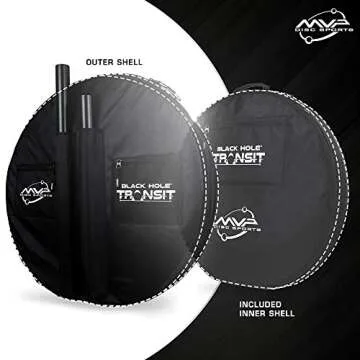 MVP Disc Sports Black Hole Pro 24 Chain Disc Golf Basket with Transit Bag