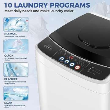 Nictemaw Portable Washing Machine - 20Lbs Capacity Washer