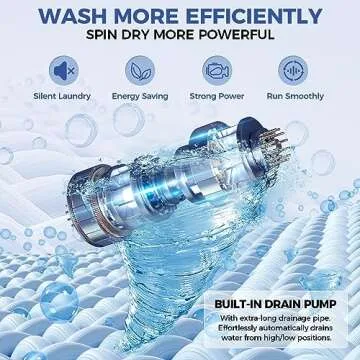 Nictemaw Portable Washing Machine - 20Lbs Capacity Washer