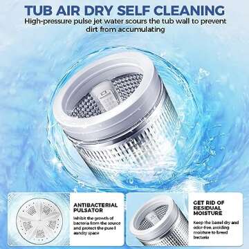 Nictemaw Portable Washing Machine - 20Lbs Capacity Washer