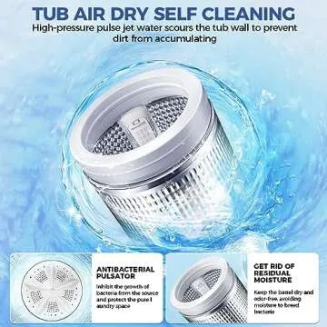 Nictemaw Portable Washing Machine - 20Lbs Capacity Washer