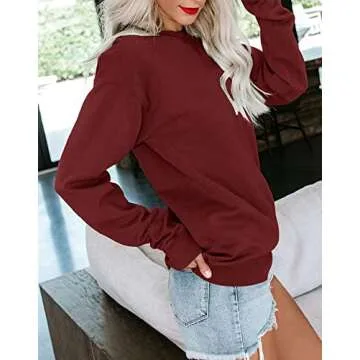 Bingerlily Women’s Casual Long Sleeve Sweatshirt - Chic Comfort