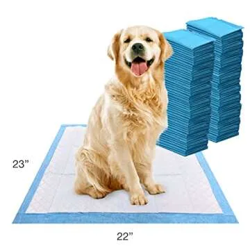 Four Paws Wee-Wee Superior Performance Unscented Pee Pads for Dogs & Puppies, Quilted Leak-Proof Dog Housebreaking Potty Training Floor Protection, 22" x 23", 100 Count