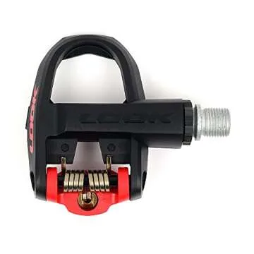 LOOK Cycle - KEO Classic 3 - Road Bike Pedals - Clipless Pedals, 400 mm² Platform Area - Easily Adjustable Tension - Composite Body Material - Chromoly Spindle - Colour Black and Red