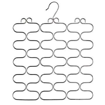 Deco Brothers Chrome Scarf Hanger - 23 Loop Organizer