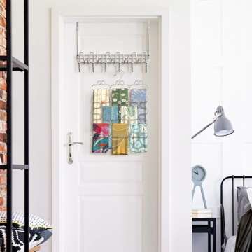 Deco Brothers Chrome Scarf Hanger - 23 Loop Organizer