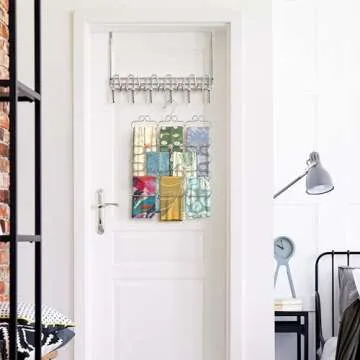 Deco Brothers Chrome Scarf Hanger - 23 Loop Organizer