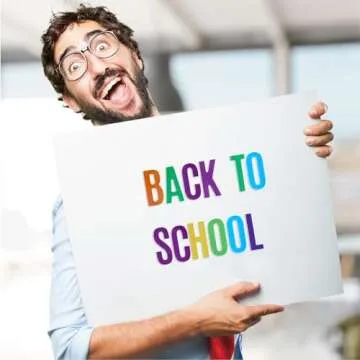 Bemeol 1872 Pieces Letter Stickers 36 Sheets 2 Inch Alphabet Letter Stickers Vinyl Self Adhesive Stickers Letters for Bulletin Board Home Classroom Mailbox Decor(Colorful)