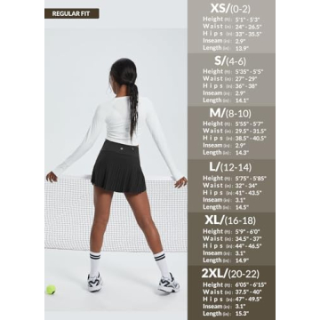 BALEAF Pleated Tennis Skirt Skorts Skirts for Woman High Waisted Lightweight Athletic Golf Workout with Shorts Pockets Black Medium
