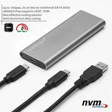 USB Type-C NVMe SSD Enclosure with Cooling Design