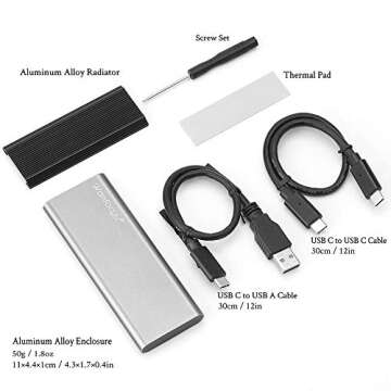 USB Type-C NVMe SSD Enclosure with Cooling Design