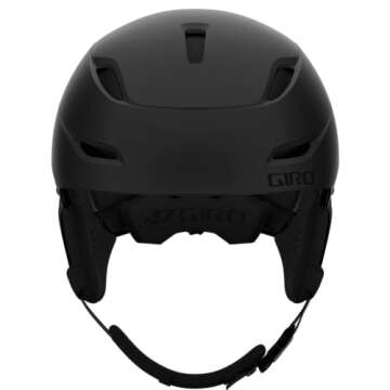 Giro Ratio Ski Helmet - Snowboard Helmet for Men, Women & Youth - Matte Black - Size M (55.5–59cm)
