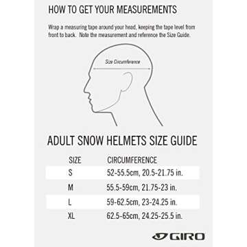 Giro Ratio Ski Helmet - Snowboard Helmet for Men, Women & Youth - Matte Black - Size M (55.5–59cm)