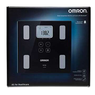 OMRON Body Composition Monitor & Scale – Track Skeletal Muscle Mass Loss/Gain, Weight, Visceral Fa...