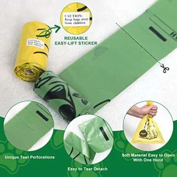 Eco-Friendly Dog Poop Bags with Lavender Scent, 210 Count