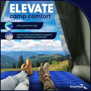 EnerPlex Queen Camping Air Mattress with Built-in Pump