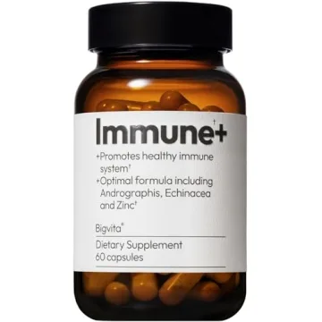 BigVita Immune Support Booster Supplement with Elderberry Echinacea Vitamin C Andrographis Zinc Magn...