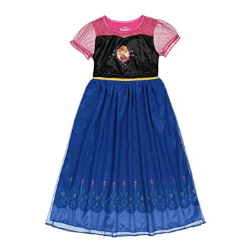 Disney Girls' Frozen Fantasy Gown Nightgown, HAPPY ANNA 2, 4T
