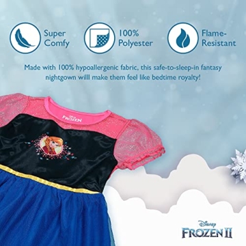 Disney Girls' Frozen Fantasy Gown Nightgown for Kids