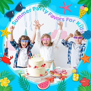 GIFTINBOX Heart Sunglasses Colorful Kids Party Favors