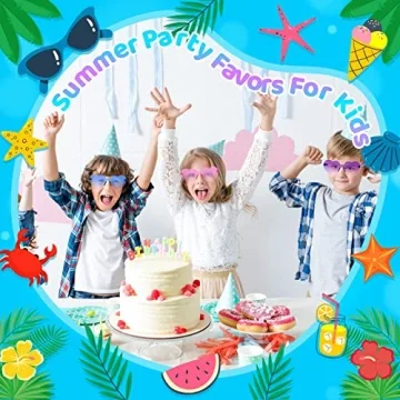 GIFTINBOX Heart Sunglasses Colorful Kids Party Favors