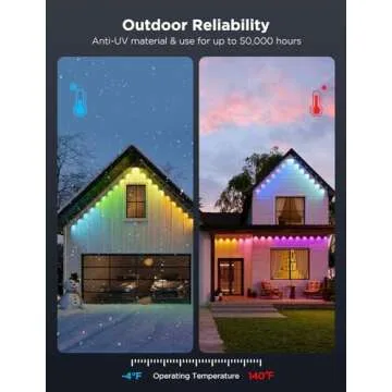 Govee Permanent Outdoor Lights Pro, 100ft with 60 RGBIC LED Lights for Daily and Accent Lighting, 75 Scene Modes for Outdoor Decor, IP67 Waterproof, Works with Alexa, Google Assistant, Matter, Black