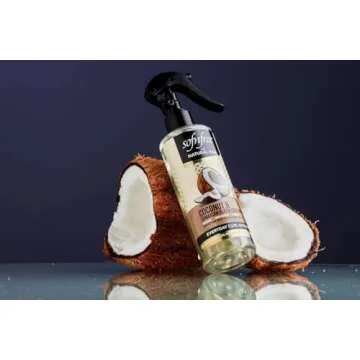 Sofn'free Coconut & Jamaican Black Castor Oil Everyday Curl Refresher Spray - Volumizer and Moisturizer for Styling Dry, Coily or Curly Hair, 8.12 Fl Oz (Pack of 1)